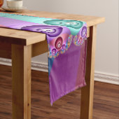 Mooie Regenboog Kleuren Abstracte Fractal Art Medium Tafelloper (Voorbeeld)