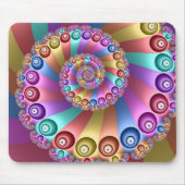 Mooie Regenboog Kleuren Abstracte Fractal Art Muismat (Voorkant)