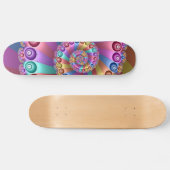 Mooie Regenboog Kleuren Abstracte Fractal Art Persoonlijk Skateboard (Horizontaal)