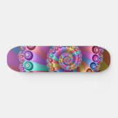 Mooie Regenboog Kleuren Abstracte Fractal Art Persoonlijk Skateboard (Horizontaal)