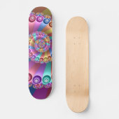Mooie Regenboog Kleuren Abstracte Fractal Art Persoonlijk Skateboard (Voorkant)