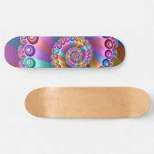 Mooie Regenboog Kleuren Abstracte Fractal Art Persoonlijk Skateboard (Horizontaal)