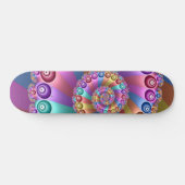 Mooie Regenboog Kleuren Abstracte Fractal Art Persoonlijk Skateboard (Horizontaal)