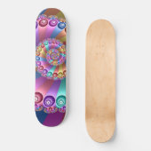 Mooie Regenboog Kleuren Abstracte Fractal Art Persoonlijk Skateboard (Voorkant)