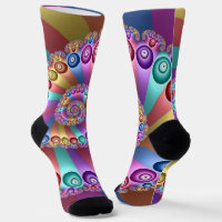 Mooie Regenboog Kleuren Abstracte Fractal Art