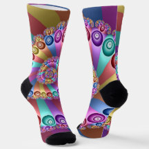 Mooie Regenboog Kleuren Abstracte Fractal Art