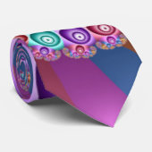 Mooie Regenboog Kleuren Abstracte Fractal Art Stropdas (Opgerold)