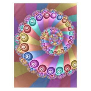 Mooie Regenboog Kleuren Abstracte Fractal Art Tafelkleed