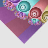 Mooie Regenboog Kleuren Abstracte Fractal Art Tissuepapier (Detail)