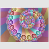 Mooie Regenboog Kleuren Abstracte Fractal Art Tissuepapier (Voorkant)
