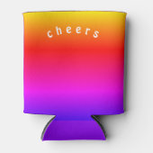 Mooie Regenboog Kleuren Koelbox Proost Blikjeskoeler (Voorkant)