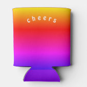 Mooie Regenboog Kleuren Koelbox Proost Blikjeskoeler (Achterkant)