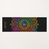 Mooie regenboog Mandala Pattern personaliseren Yogamat (Voorkant (horizontaal))