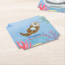 Mooie regenboog Otter Sint-jakobsschelpen Verjaard