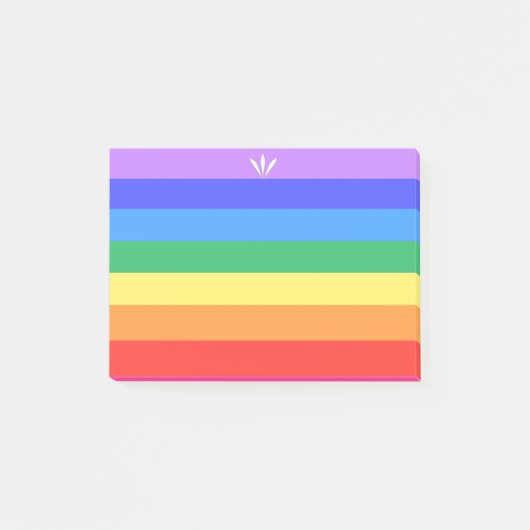 Mooie regenboog post-it® notes (Voorkant)