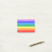 Mooie regenboog post-it® notes (Op bureau)