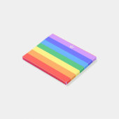 Mooie regenboog post-it® notes (Schuin)