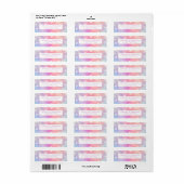 Mooie Regenboog Retouradreslabels Etiket (Full Sheet)