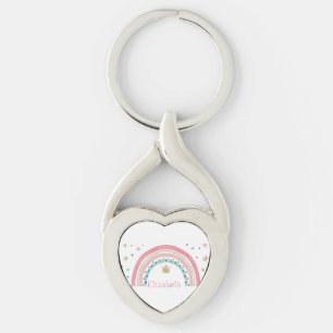 Mooie Regenboog Sterren Sleutelhanger