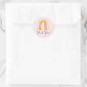 Mooie regenboog teken dank je sticker zegels (Tas)