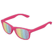 Mooie regenboog verjaardagsfeestje kinder zonnebril (Gekanteld)