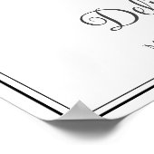 Mooie Regenboog Waves Custom Wedding Welkom Poster (Hoek)