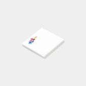 Mooie regenboogbladeren aquarel post-it® notes (Schuin)