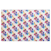Mooie regenboogbladeren waterverf stof (Fat Quarter)