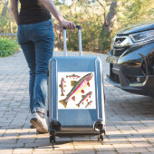 Mooie Regenboogforel = 5 Afbeeldingen op dezelfde Sticker (Koffer Insitu)