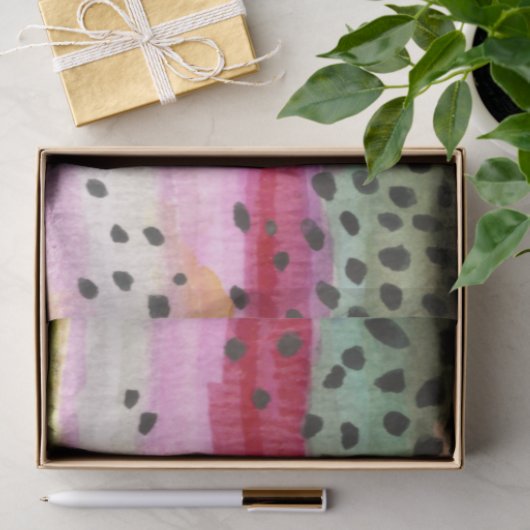 Mooie regenboogforel Vist Tissuepapier (Geschenk)