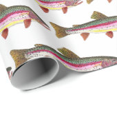 Mooie regenboogforel voor Geviste Mannen en vrouwe Cadeaupapier (Rol Hoek)