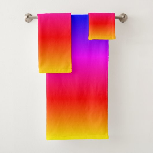 Mooie regenboogkleuren bad handdoek (Insitu)