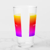 Mooie regenboogkleuren - Cheers Glas (Links)
