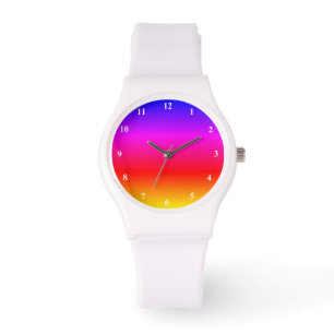 Mooie regenboogkleuren - horloge