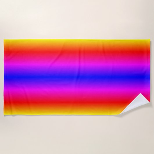 Mooie regenboogkleuren - neon strandlaken (Voorkant)