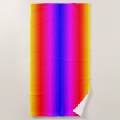 Mooie regenboogkleuren - neon strandlaken (Voorkant)