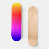 Mooie regenboogkleuren persoonlijk skateboard (Voorkant)
