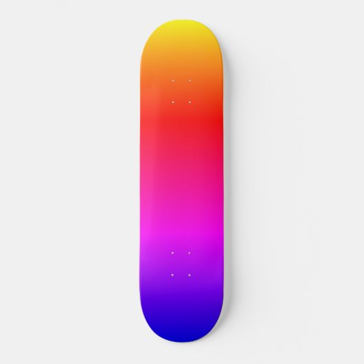 Mooie regenboogkleuren persoonlijk skateboard (Voorkant)