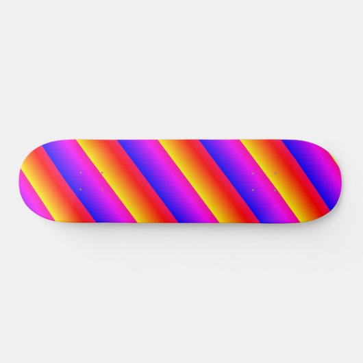Mooie regenboogkleuren persoonlijk skateboard (Horizontaal)