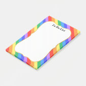 Mooie regenboogkleuren post-it® notes (Schuin)
