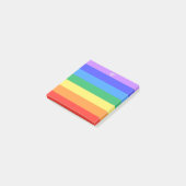 Mooie regenboogkleuren post-it® notes (Schuin)