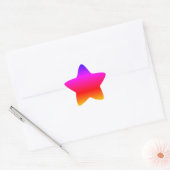 Mooie regenboogkleuren - ster sticker (Envelop)
