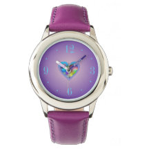 Mooie regenboogkleurige horloges voor kinderen