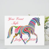 Mooie regenboogkleurpaard Thunder_Cove (Staand voorkant)