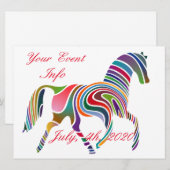 Mooie regenboogkleurpaard Thunder_Cove (Voorkant / Achterkant)