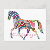 Mooie regenboogkleurpaard Thunder_Cove Briefkaart (Voorkant)