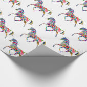 Mooie regenboogkleurpaard Thunder_Cove Cadeaupapier (Hoek)