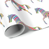 Mooie regenboogkleurpaard Thunder_Cove Cadeaupapier (Rol Hoek)