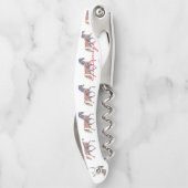 Mooie regenboogkleurpaard Thunder_Cove Kurkentrekker (Achterkant)