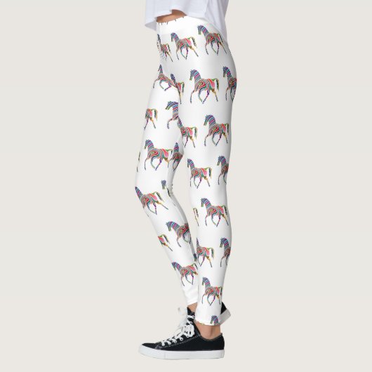 Mooie regenboogkleurpaard Thunder_Cove Leggings (Links)